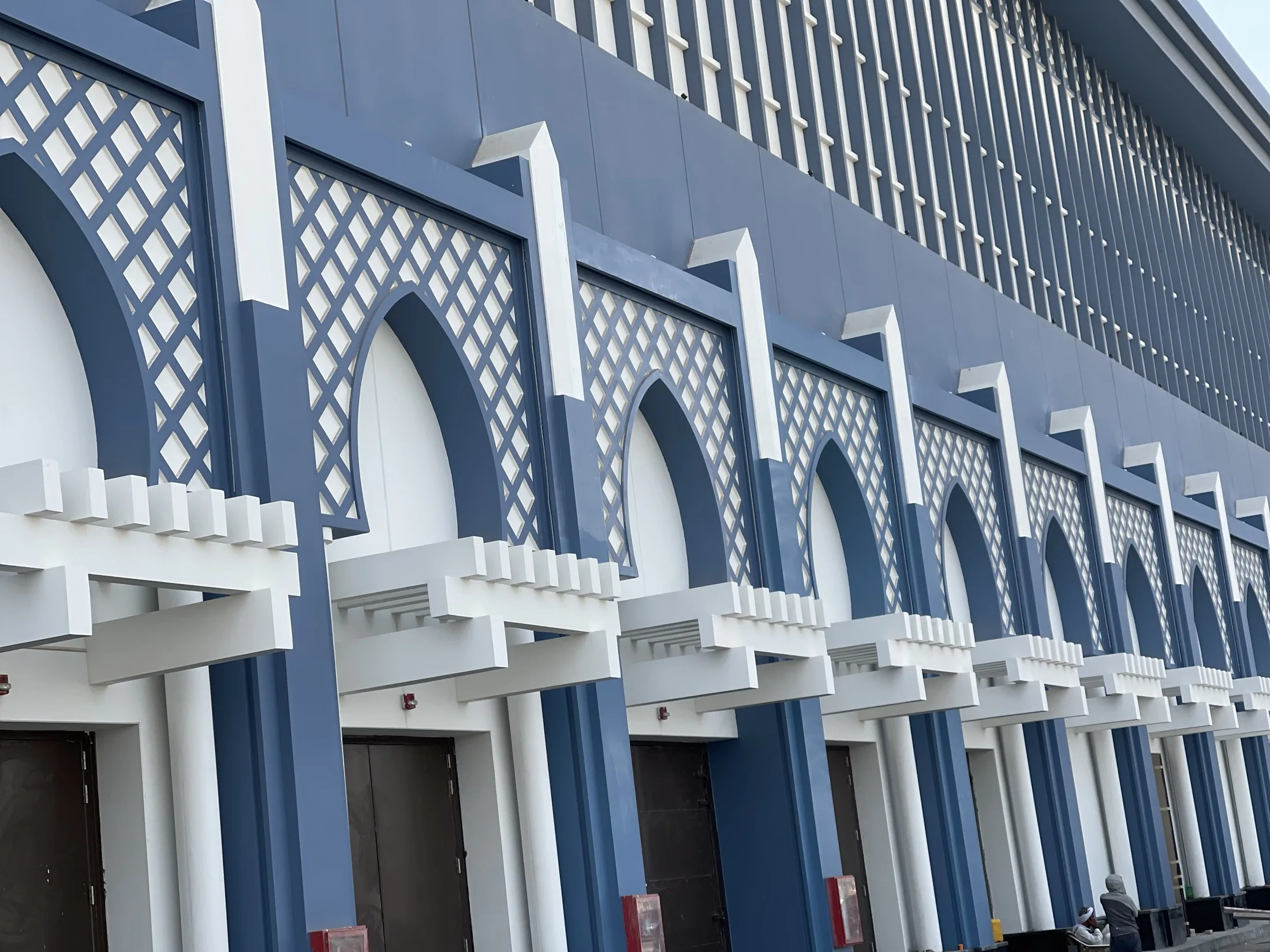 Detailed GRC façade at Madinaty Open-Air Mall